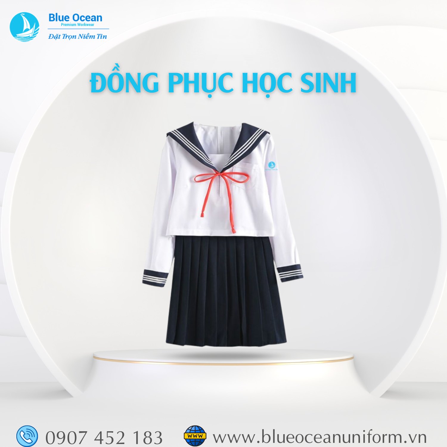 Nhận Gia Công Đồng Phục Số Lượng Lớn Đáp Ứng Nhanh, Giá Tốt Cùng Blue Ocean